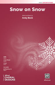 Snow on Snow SATB choral sheet music cover Thumbnail